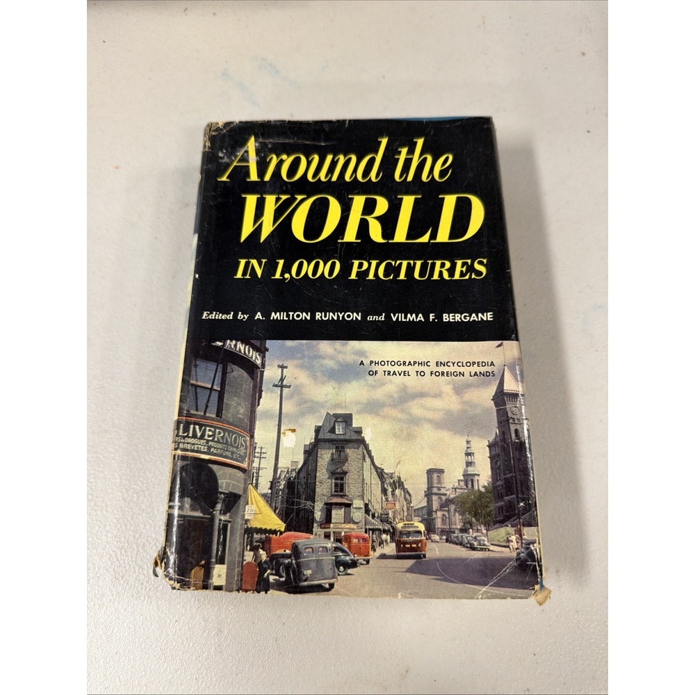 Around The World In 1000 Pictures : A Photographic Enclyclopdia - 1954 Hardcover